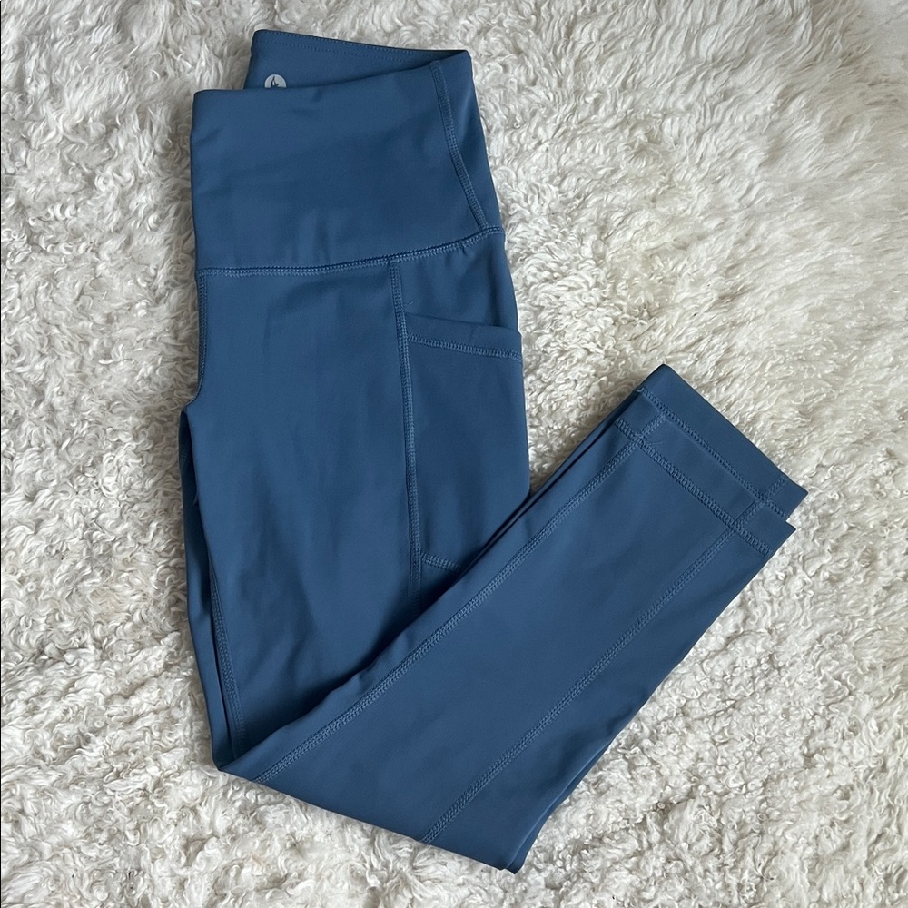 New - 90 Degrees Blue High-Waisted Leggings XS